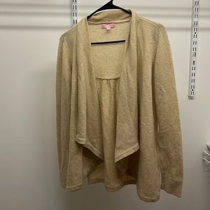 Lilly Pulitzer Cashmere Cardigan Tan Size Small